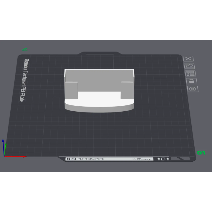 Support posé Ubiquiti UniFi U6 IW - Support bureau 3D imprimé