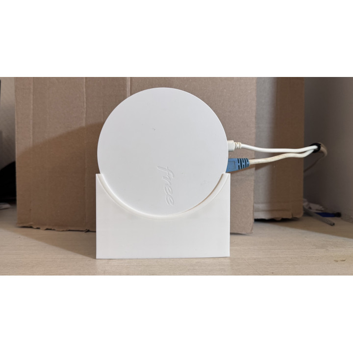 Support Posé pour Freebox Wifi - Présentoir Vertical