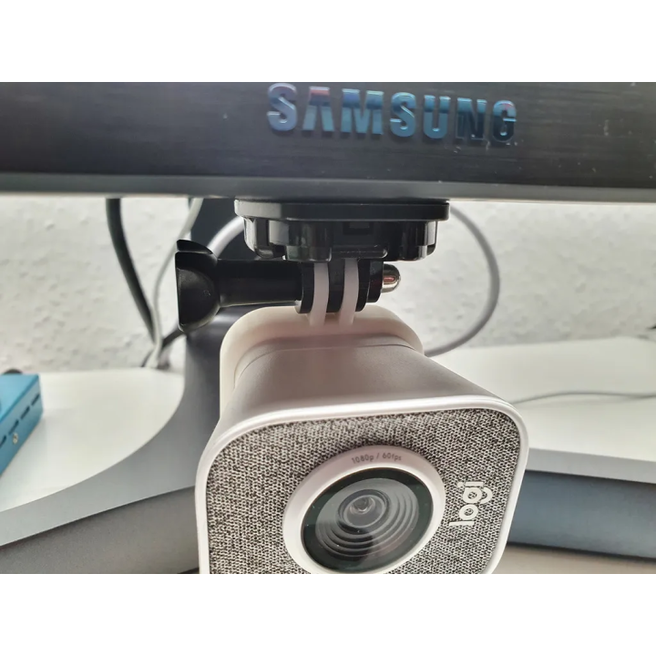 Support pour Logitech StreamCam - Fixation Compatible Griffe GoPro