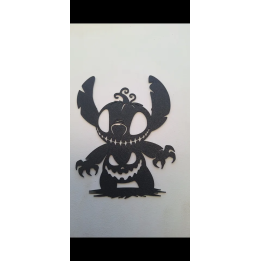Décoration Murale Stitch Halloween avec Citrouille 19 cm | 3DPrintLand