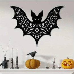 Déco murale Halloween chauve