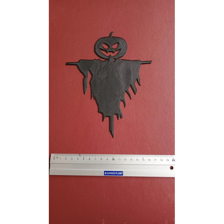 Déco Murale Halloween Épouvantail Citrouille — Printland